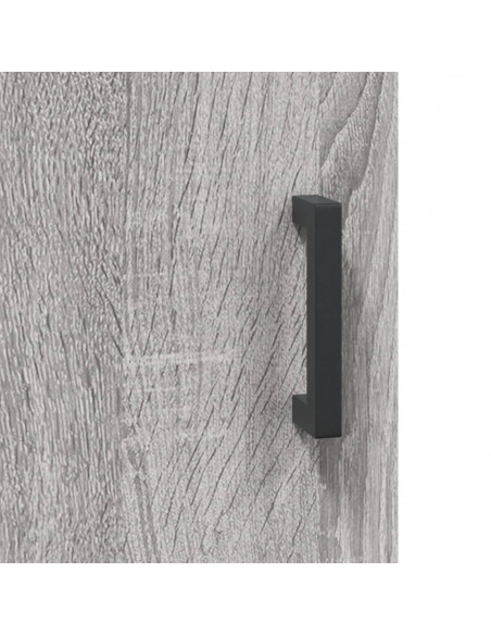 Credenza Grigio Sonoma 69,5x34x180 cm in Legno Multistrato