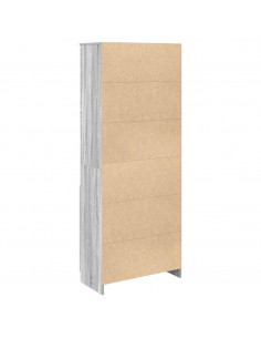 Credenza Grigio Sonoma 70x35x180 cm in Legno Multistrato 2