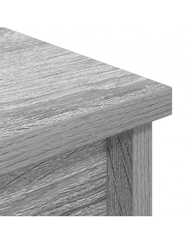 Credenza Grigio Sonoma 70x35x180 cm in Legno Multistrato