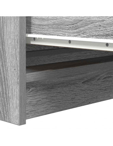 Credenza Grigio Sonoma 80x35x99 cm in Legno Multistrato