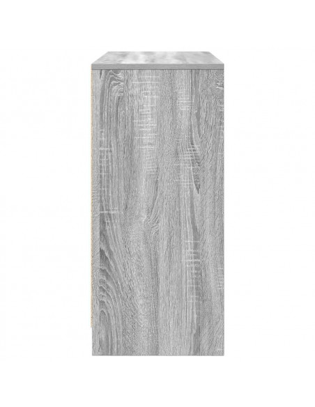 Credenza Grigio Sonoma 85x34x76 cm in Legno Multistrato