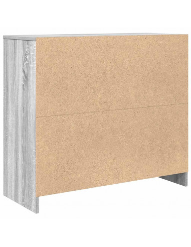 Credenza Grigio Sonoma 85x34x76 cm in Legno Multistrato