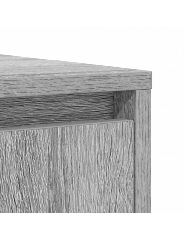 Credenza Grigio Sonoma 85x34x76 cm in Legno Multistrato