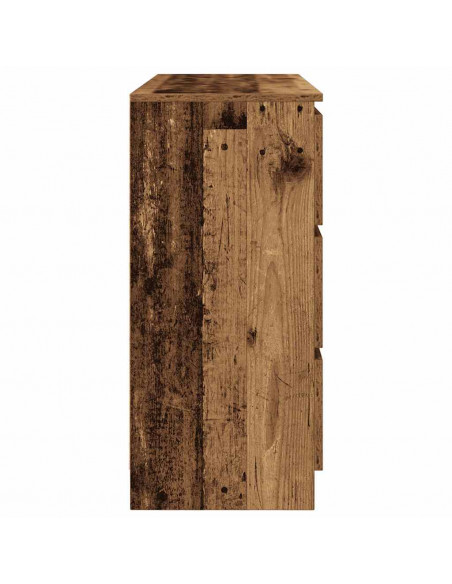 Credenza Legno Antico 100x35x76 cm in Legno Multistrato