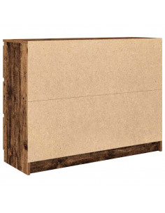 Credenza Legno Antico 100x35x76 cm in Legno Multistrato 2