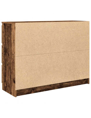 Credenza Legno Antico 100x35x76 cm in Legno Multistrato