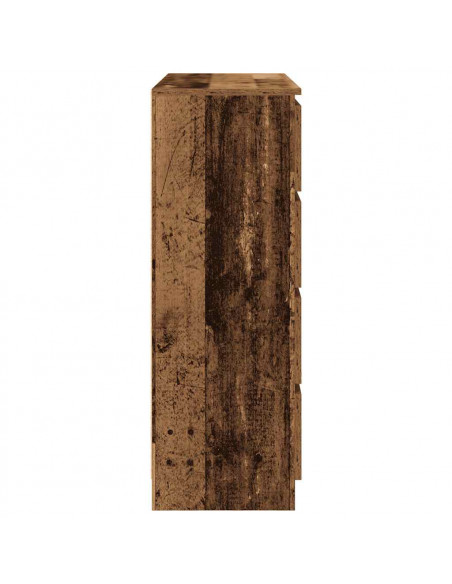 Credenza Legno Antico 100x35x99 cm in Legno Multistrato
