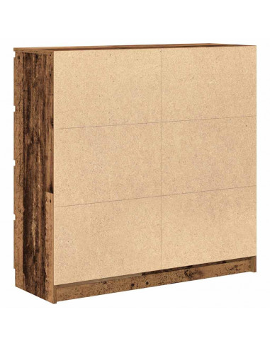 Credenza Legno Antico 100x35x99 cm in Legno Multistrato