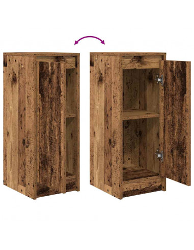 Credenza Legno Antico 29,5x34x76 cm in Legno Multistrato