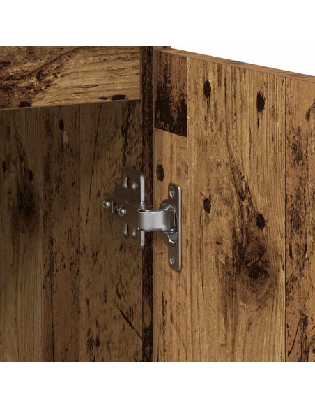 Credenza Legno Antico 29,5x34x76 cm in Legno Multistrato