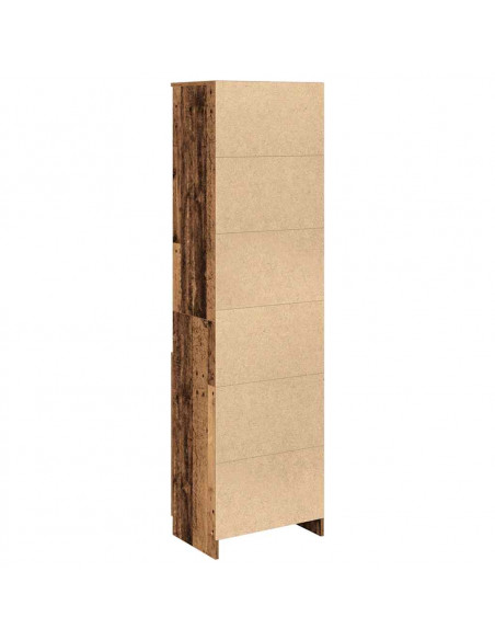 Credenza Legno Antico 50x35x180 cm in Legno Multistrato