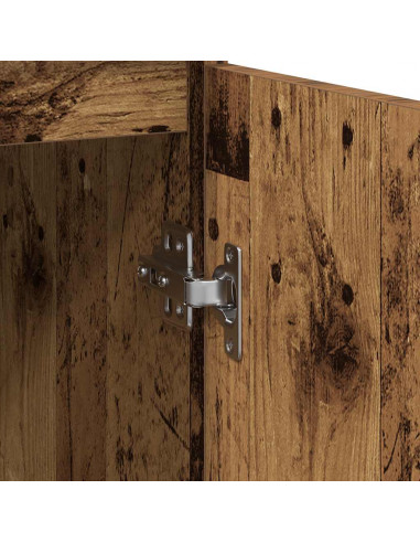 Credenza Legno Antico 57x34x76 cm in Legno Multistrato