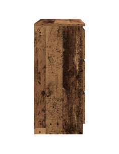 Credenza Legno Antico 80x35x76 cm in Legno Multistrato