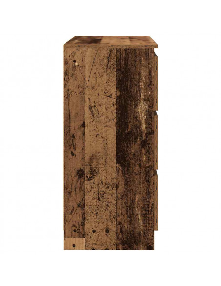 Credenza Legno Antico 80x35x76 cm in Legno Multistrato