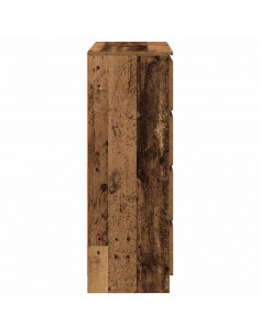 Credenza Legno Antico 80x35x99 cm in Legno Multistrato