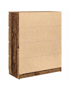 Credenza Legno Antico 80x35x99 cm in Legno Multistrato 2