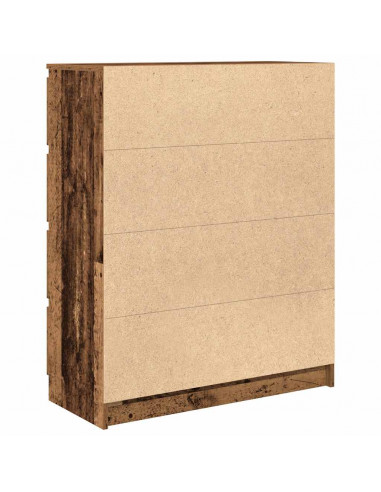 Credenza Legno Antico 80x35x99 cm in Legno Multistrato