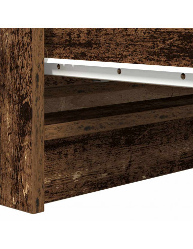 Credenza Legno Antico 80x35x99 cm in Legno Multistrato
