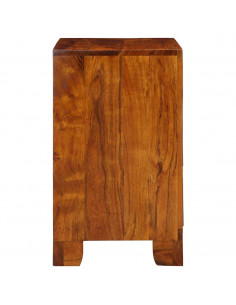 Credenza Multicolore 50x35x60 in Legno Massello di Acacia 2