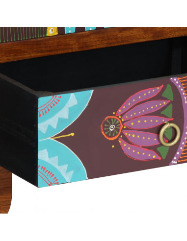 Credenza Multicolore 50x35x60 in Legno Massello di Acacia