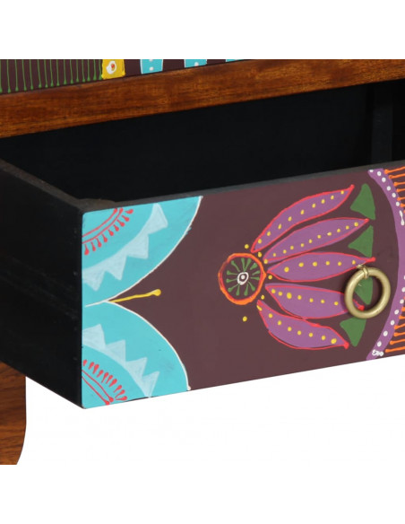 Credenza Multicolore 50x35x60 in Legno Massello di Acacia