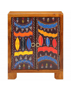 Credenza Multicolore 50x35x60 in Legno Massello di Acacia