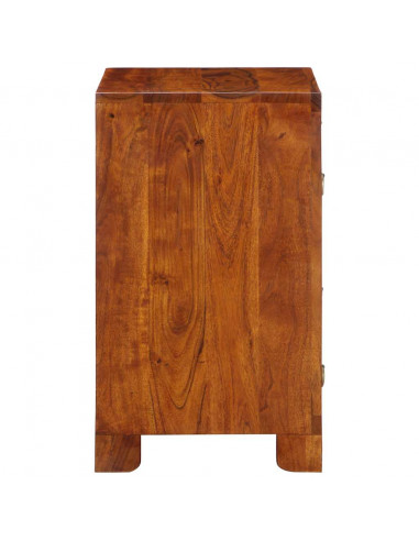 Credenza Multicolore 50x35x60 in Legno Massello di Acacia