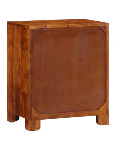 Credenza Multicolore 50x35x60 in Legno Massello di Acacia