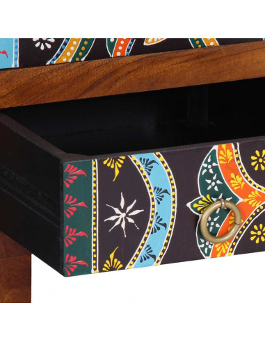 Credenza Multicolore 50x35x60 in Legno Massello di Acacia