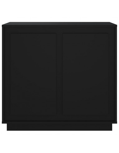Credenza Nera 80x34x75 cm in Legno Multistrato