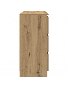 Credenza Rovere Artigianale 100x35x76 cm in Legno Multistrato