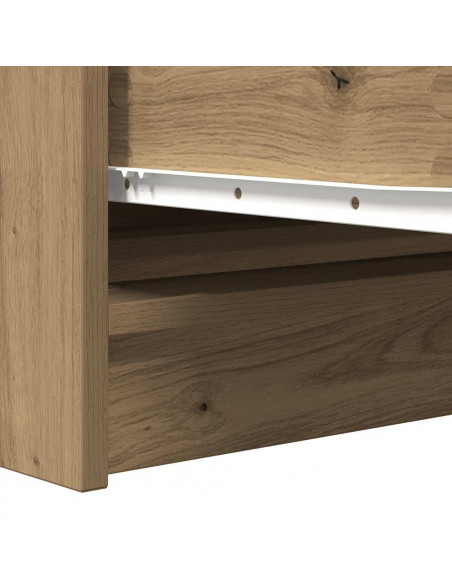 Credenza Rovere Artigianale 100x35x76 cm in Legno Multistrato