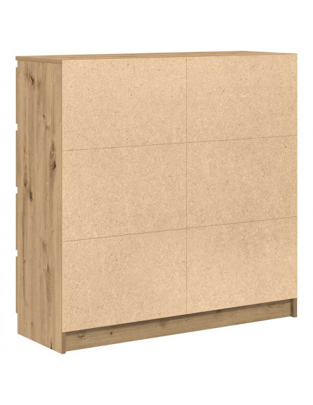 Credenza Rovere Artigianale 100x35x99 cm in Legno Multistrato