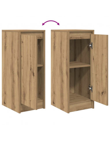 Credenza Rovere Artigianale 29,5x34x76 cm in Legno Multistrato