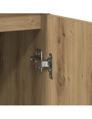 Credenza Rovere Artigianale 29,5x34x76 cm in Legno Multistrato