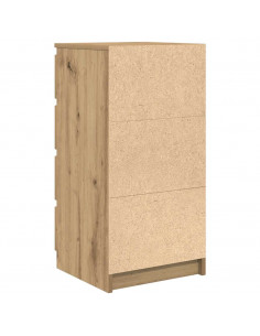 Credenza Rovere Artigianale 37,5x35x76 cm in Legno Multistrato 2