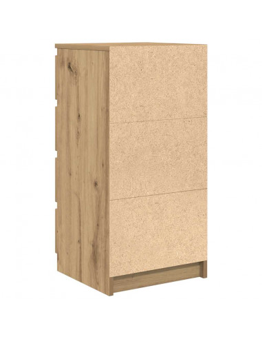 Credenza Rovere Artigianale 37,5x35x76 cm in Legno Multistrato