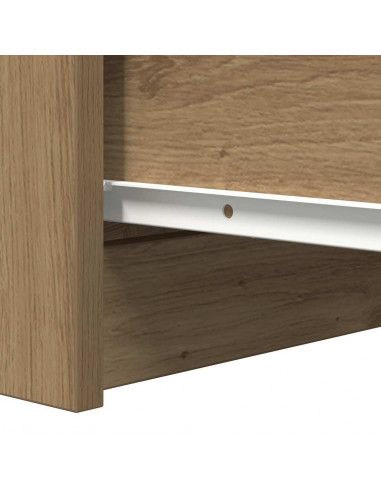 Credenza Rovere Artigianale 37,5x35x76 cm in Legno Multistrato