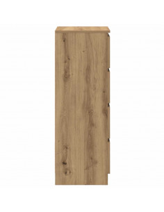 Credenza Rovere Artigianale 37,5x35x99 cm in Legno Multistrato