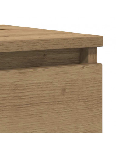 Credenza Rovere Artigianale 37,5x35x99 cm in Legno Multistrato