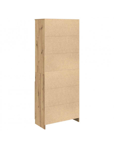 Credenza Rovere Artigianale 70x35x180 cm in Legno Multistrato