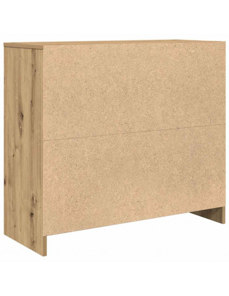 Credenza Rovere Artigianale 85x34x76 cm in Legno Multistrato