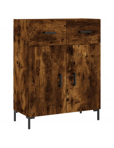 Credenza Rovere Fumo  69,5x34x180 cm in Legno Multistrato