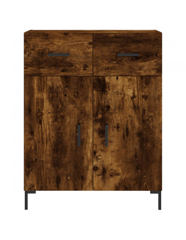Credenza Rovere Fumo  69,5x34x180 cm in Legno Multistrato