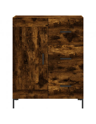 Credenza Rovere Fumo  69,5x34x180 cm in Legno Multistrato