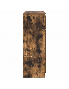 Credenza Rovere Fumo 100x35x99 cm in Legno Multistrato