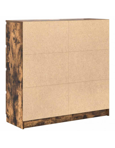 Credenza Rovere Fumo 100x35x99 cm in Legno Multistrato