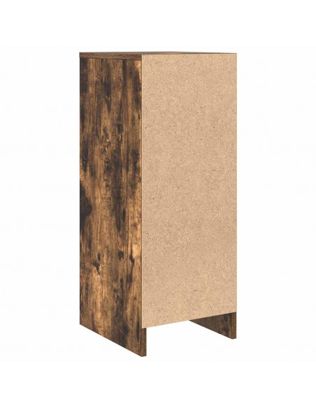 Credenza Rovere Fumo 29,5x34x76 cm in Legno Multistrato