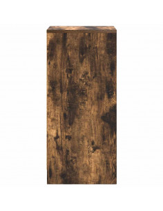 Credenza Rovere Fumo 29,5x34x76 cm in Legno Multistrato