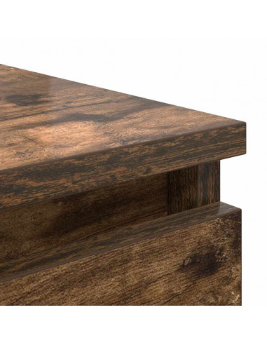 Credenza Rovere Fumo 37,5x35x76 cm in Legno Multistrato